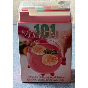Eccolo 101 Mocktails Recipe‎ Cards Pink Good Non-Alcoholic Drink Recipes Box Set